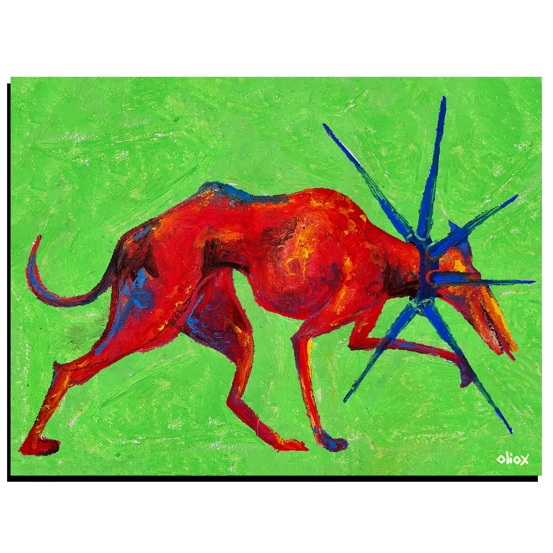 Hound Dog Art Print
