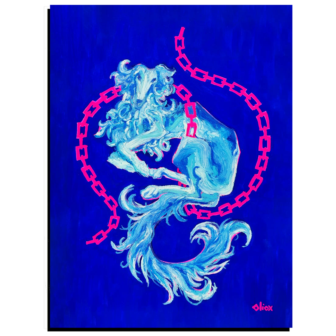 Moon Dog Art Print