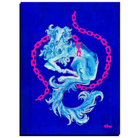Moon Dog Art Print